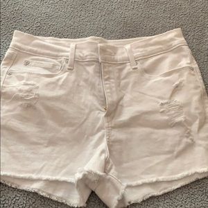 High rise shortie shorts